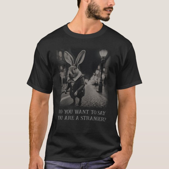 T-shirt lapin anthropomorphique drôle (Devant)
