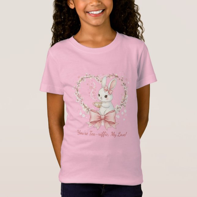 T-Shirt Lapin aquarelle mignon - Vêtements personnalisés p (Devant)