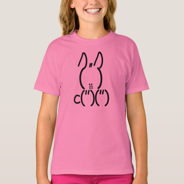 T-shirt Lapin ASCII (Devant)