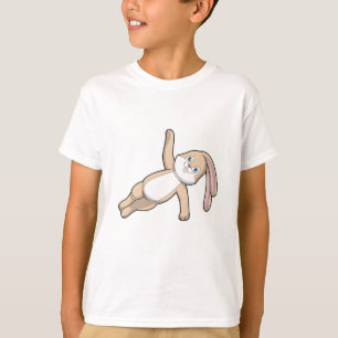 T-shirt Lapin au Yoga Stretching