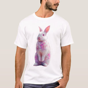 T-shirt Lapin aux Pastels Abstraits pour Hommes