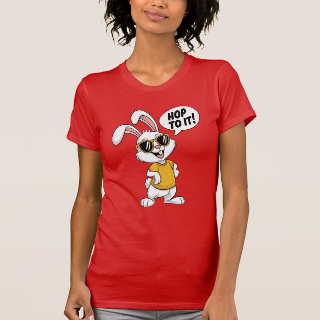 T-shirt Lapin avec attitude (Devant)