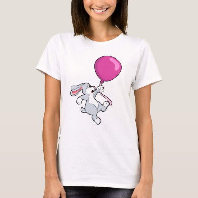 T-shirt Lapin avec ballon (Devant)