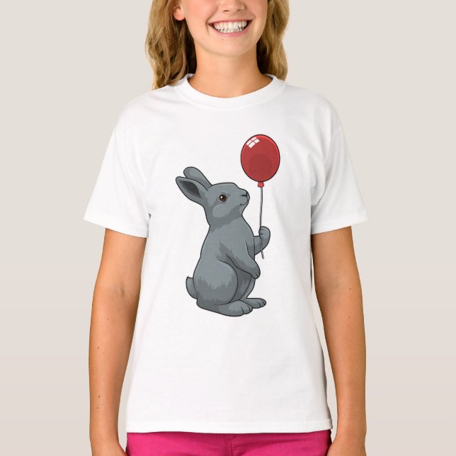 T-shirt Lapin avec ballon (Devant)