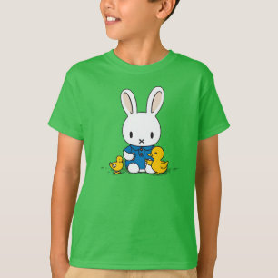T-shirt Lapin avec canards Animaux mignons