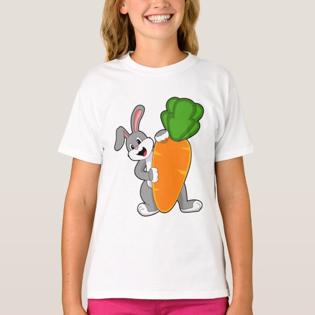T-shirt Lapin avec carotte (Devant)