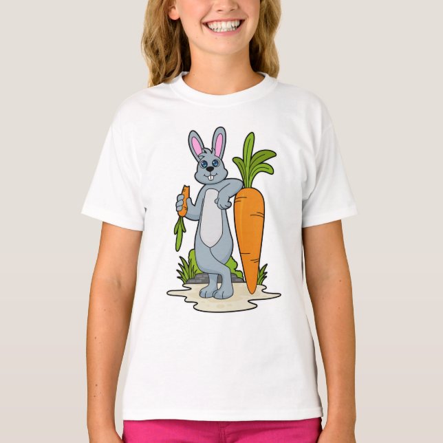T-shirt Lapin avec carotte (Devant)