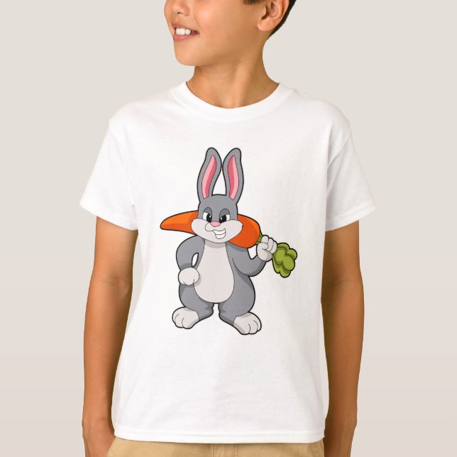 T-shirt Lapin avec carotte (Devant)