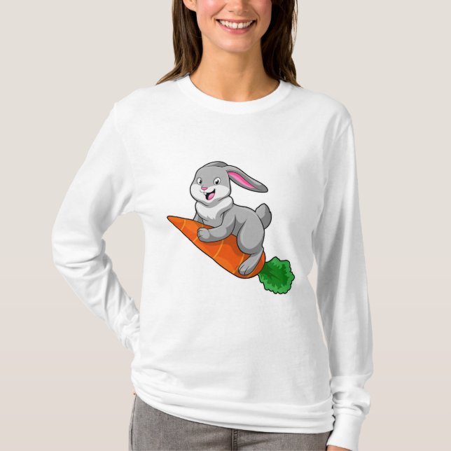T-shirt Lapin avec carotte (Devant)
