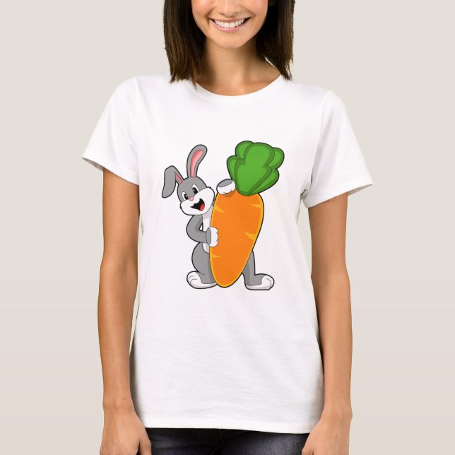 T-shirt Lapin avec carotte (Devant)