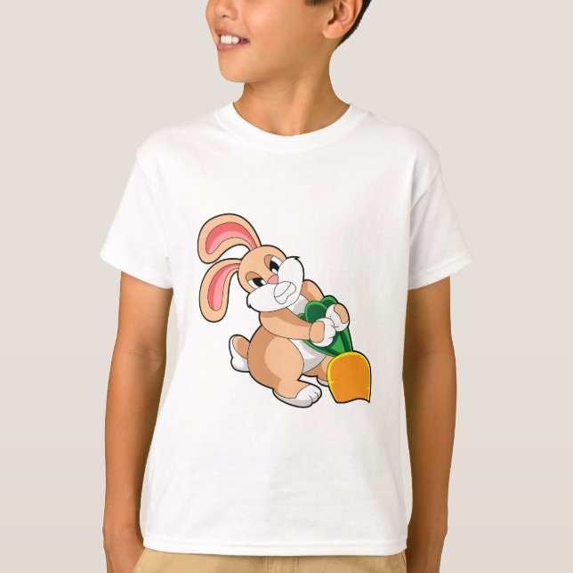 T-shirt Lapin avec carotte (Devant)