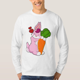 T-shirt Lapin avec carotte et coeur