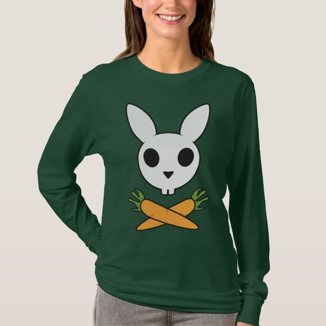 T-shirt Lapin avec des carottes (Devant)