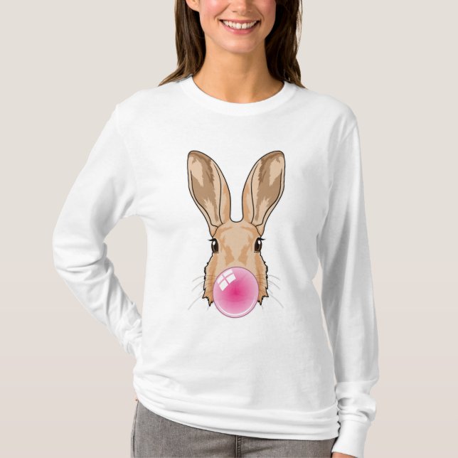 T-shirt Lapin avec gomme à mâcher (Devant)