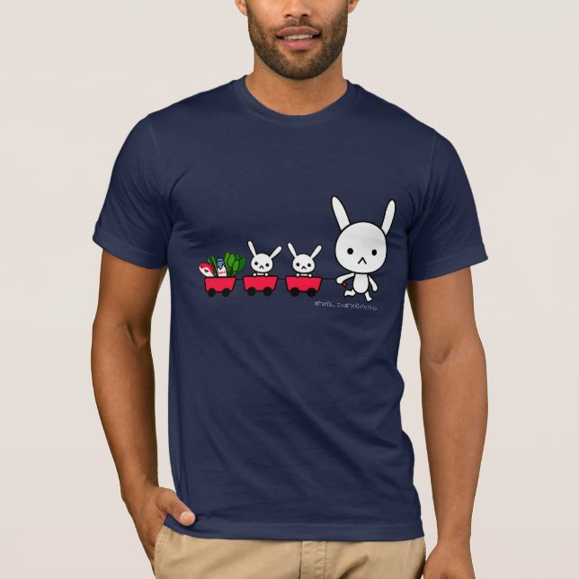 T-shirt - lapin avec le petit lapin (Devant)