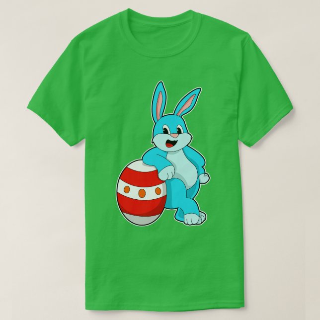 T-shirt Lapin avec oeuf de Pâques (Design devant)