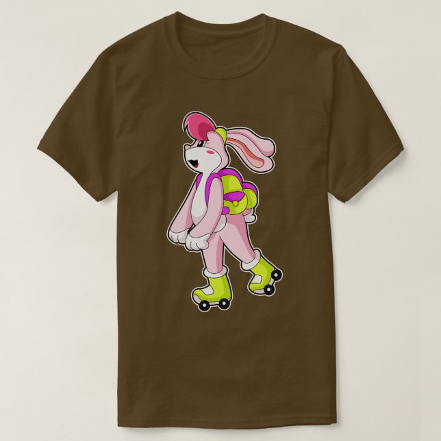 T-shirt Lapin avec roulettes (Design devant)