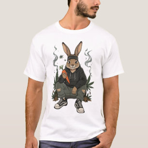 T-shirt Lapin avisé Art de fumer