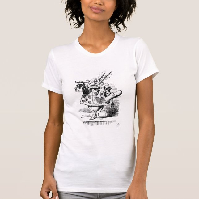 T-shirt Lapin blanc préparé en tant que héraut (Devant)