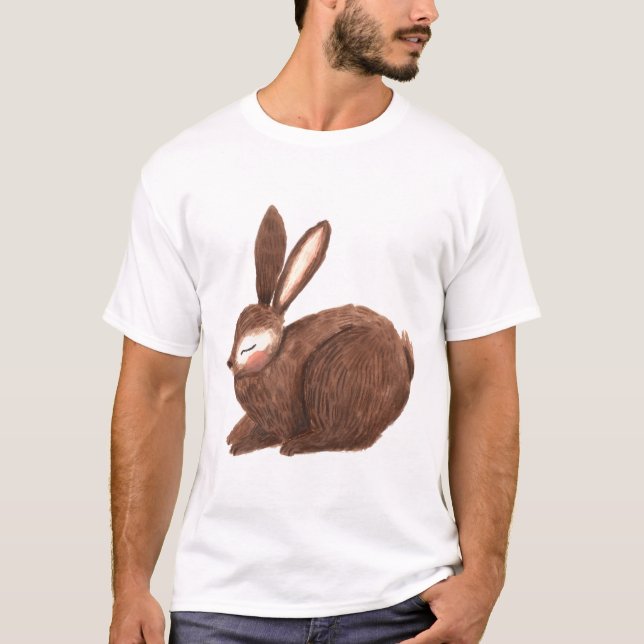 T-shirt Lapin Brun (Devant)