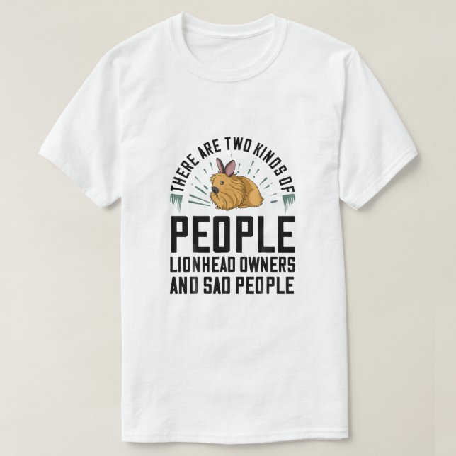 T-shirt Lapin Cadeau Lionhead Lapin Drôle (Design devant)