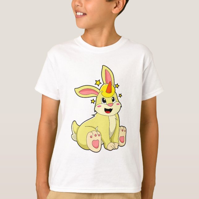 T-shirt Lapin comme licorne (Devant)