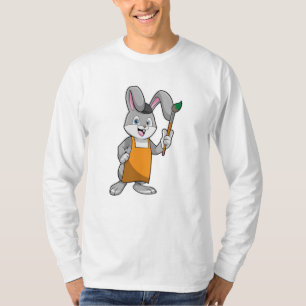 T-shirt Lapin comme Peintre avec pinceau