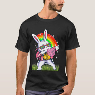 T-shirt Lapin Coquin Dabbing Lapin Arc Qui Souffle Bulle G