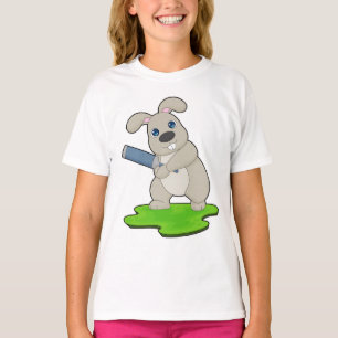 T-shirt Lapin Cricket Batte de cricket