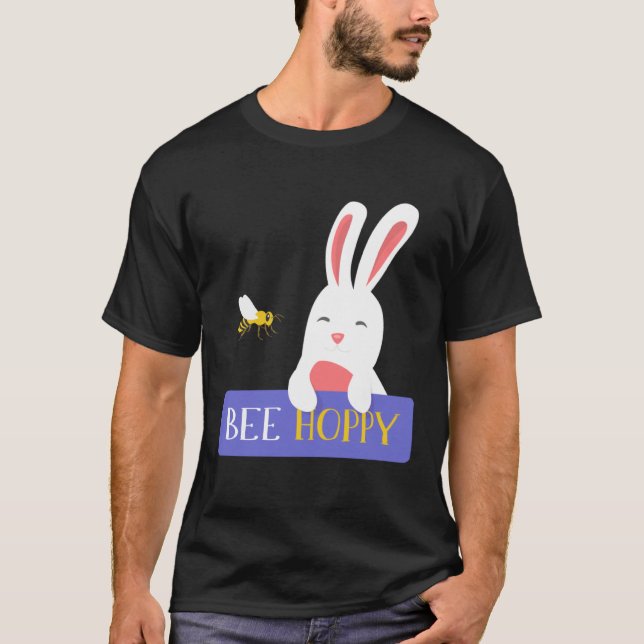 T-shirt Lapin de Bee Hoppy  Animaux Meilleurs amis (Devant)