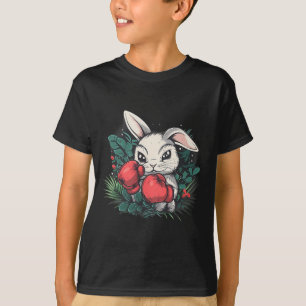 T-shirt Lapin de boxe avec gants de boxe Kickboxing Drôle
