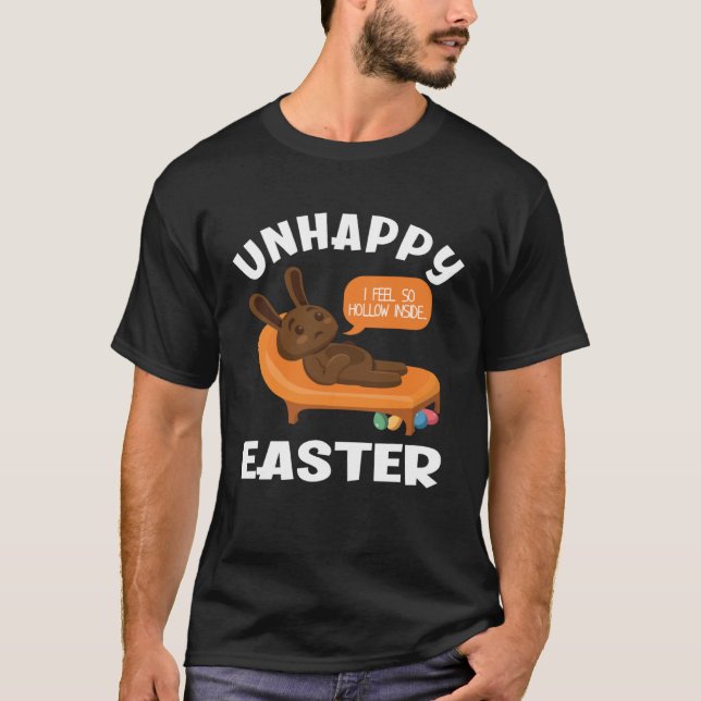 T-shirt Lapin de chocolat drôle de sensibilisation à la sa (Devant)