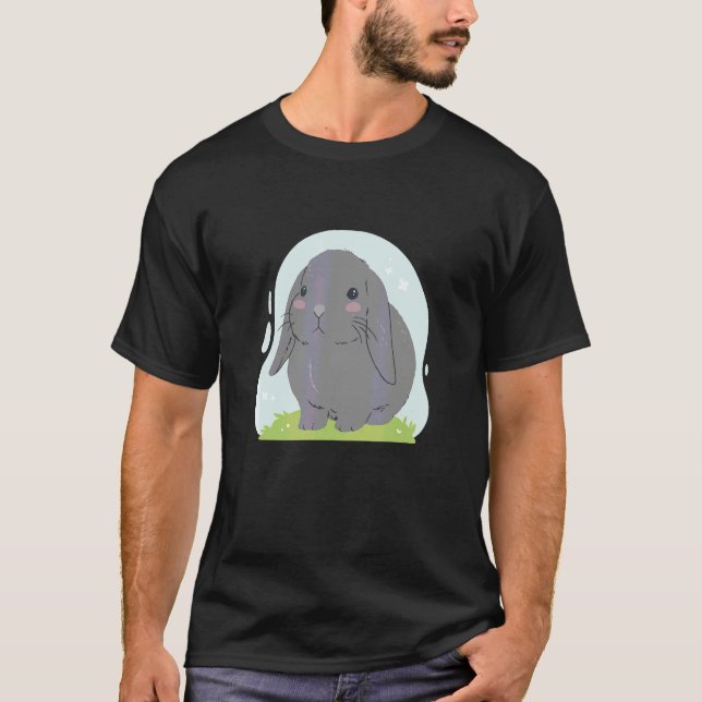 T-shirt Lapin de compagnie adorable bébé lapin mignon (Devant)