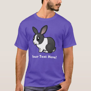 T-shirt Lapin de dessin animé (oreille tombante poil lisse