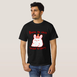 T-shirt Lapin de fête Né pour se détendre