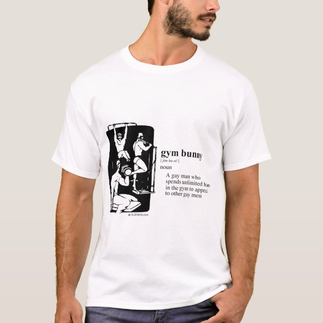 T-SHIRT LAPIN DE GYM (Devant)