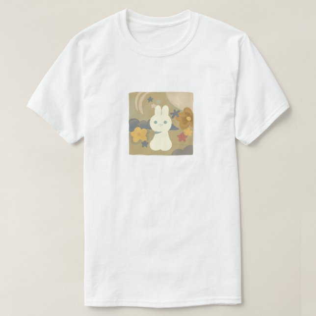 T-shirt lapin de jardin (Design devant)