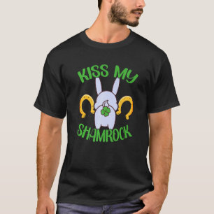 T-shirt Lapin De Leprechauns Irlandais Avec Shamrocks De S