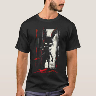 T-shirt Lapin de mal Épouvantable Slasher Porte Créative A