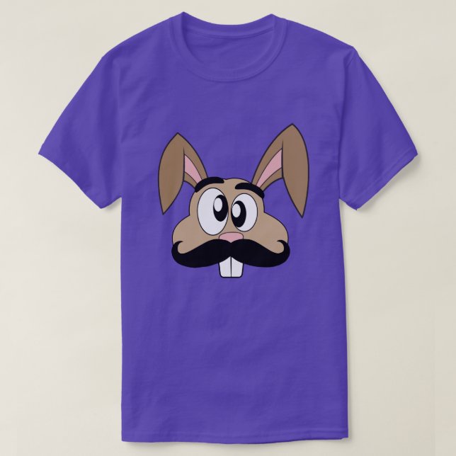 T-shirt Lapin de moustache (Design devant)