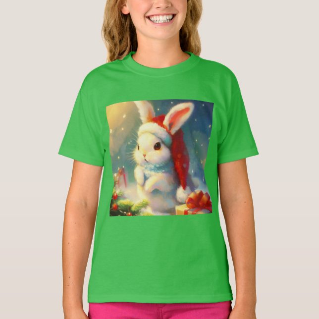 T-shirt Lapin de Noël 2 (Devant)