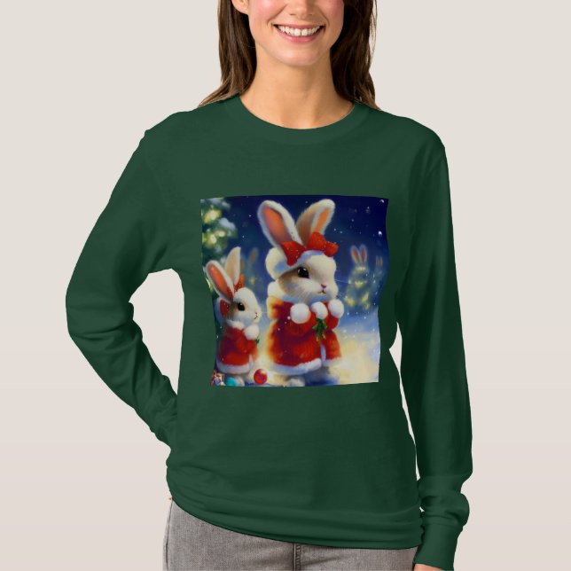 T-shirt Lapin de Noël 3 (Devant)