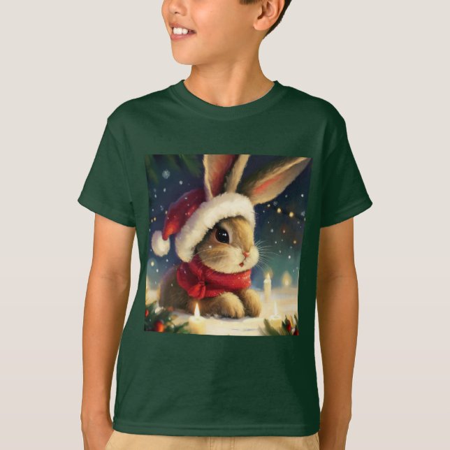 T-shirt Lapin de Noël 4 (Devant)