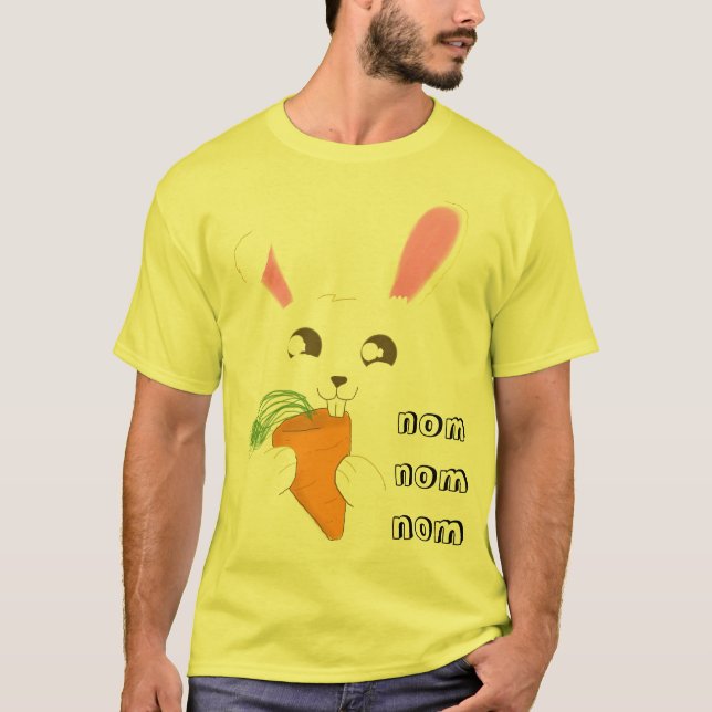 T-shirt lapin de nom de nom (Devant)