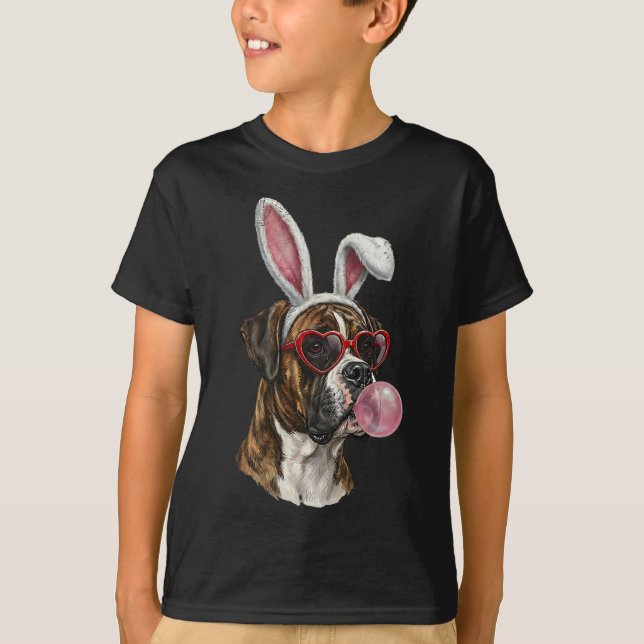 T-shirt Lapin de Pâques amateur de Boxer  (Devant)