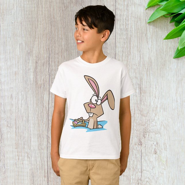 T-shirt Lapin de Pâques avec panier d'œufs (Créateur téléchargé)