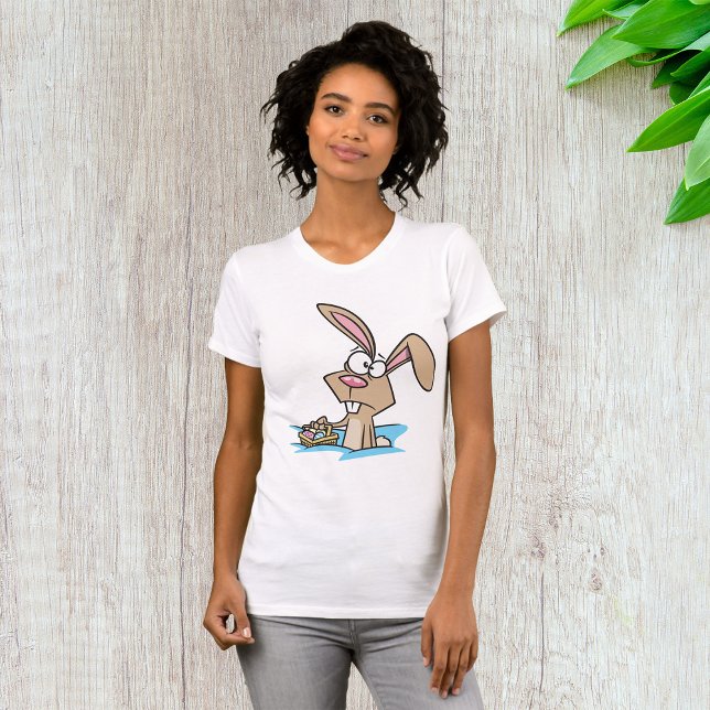 T-shirt Lapin de Pâques avec panier d'œufs (Créateur téléchargé)