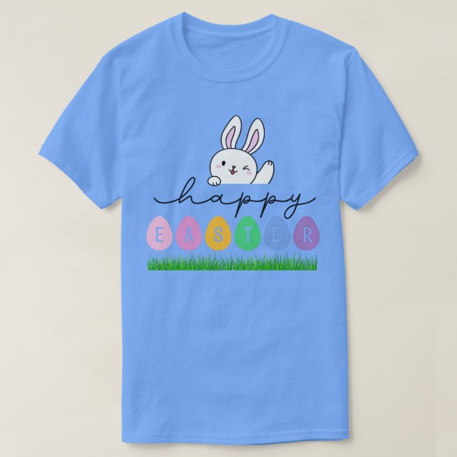 T-shirt Lapin de Pâques Beaux oeufs de Pâques (Design devant)