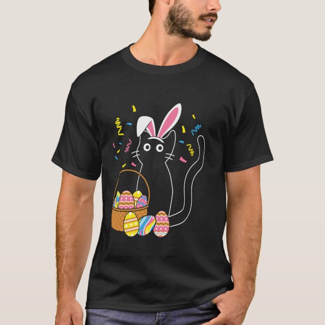 T-shirt Lapin de Pâques Chat (Devant)