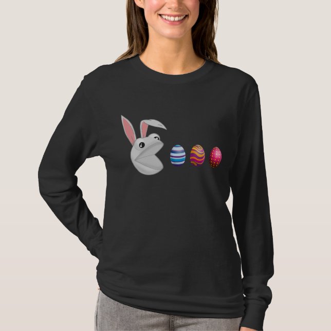 T-shirt Lapin de Pâques de chasse aux œufs (Devant)